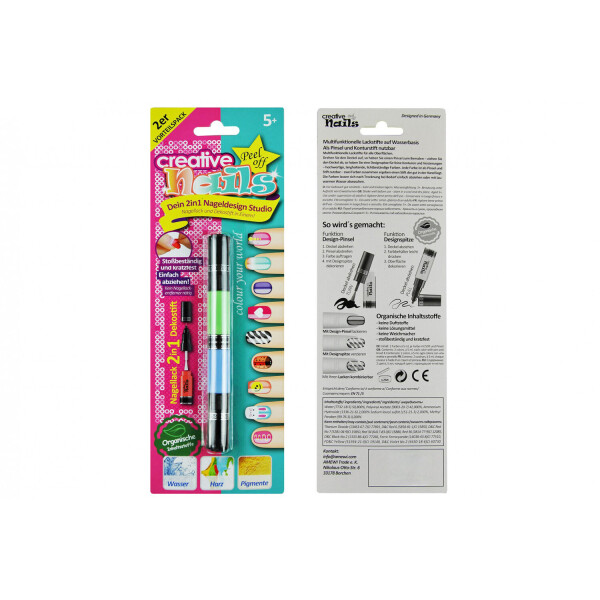 Детский лак-карандаш для ногтей Malinos Creative Nails на водной основе (2 цвета зелёный + голубой)
Детский лак-карандаш для ногтей Malinos Creative Nails на водной основе (2 цвета зелёный + голубой)
