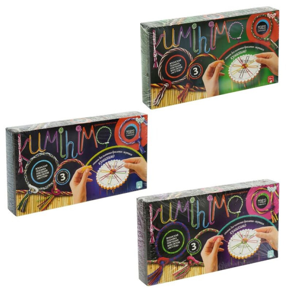 Игра Набор плетения шнурков-косичек "Кумихимо" "Kumihimo" KMX-01-01,02,03 (12) "ДАНКО ТОЙС"
Игра Набор плетения шнурков-косичек "Кумихимо" "Kumihimo" KMX-01-01,02,03 (12) "ДАНКО ТОЙС"