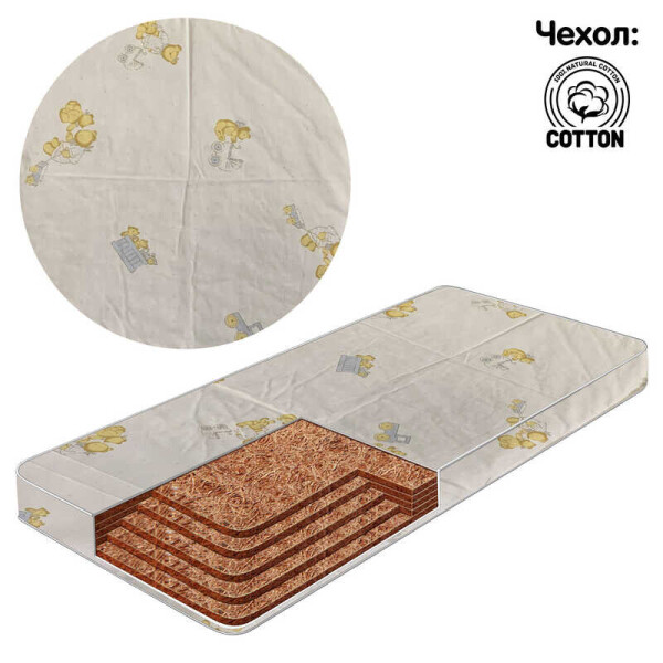 Матрас пятислойный кокос - чохол хлопок "Игрушки и мишка" К5-1 33945 цвет розовый ТМ Беби-Текс
Матрас пятислойный кокос - чохол хлопок "Игрушки и мишка" К5-1 33945 цвет розовый ТМ Беби-Текс