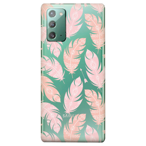 Прозрачный силиконовый чехол iSwag для Samsung Galaxy Note 20 с рисунком - Розовые перья (KS4702)
Прозрачный силиконовый чехол iSwag для Samsung Galaxy Note 20 с рисунком - Розовые перья (KS4702)
