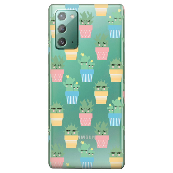 Прозрачный силиконовый чехол iSwag для Samsung Galaxy Note 20 с рисунком - Кактусы в горшочках (KS4725)
Прозрачный силиконовый чехол iSwag для Samsung Galaxy Note 20 с рисунком - Кактусы в горшочках (KS4725)