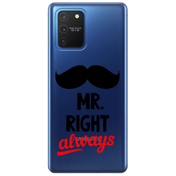 Прозрачный силиконовый чехол iSwag для Samsung Galaxy S10 Lite с рисунком - Mr Right (KS3495)
Прозрачный силиконовый чехол iSwag для Samsung Galaxy S10 Lite с рисунком - Mr Right (KS3495)