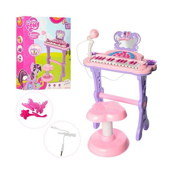 Детский синтезатор - пианино My Little Pony на ножках со стульчиком, микрофоном, со свет эффектами арт. 901-613
Детский синтезатор - пианино My Little Pony на ножках со стульчиком, микрофоном, со свет эффектами арт. 901-613