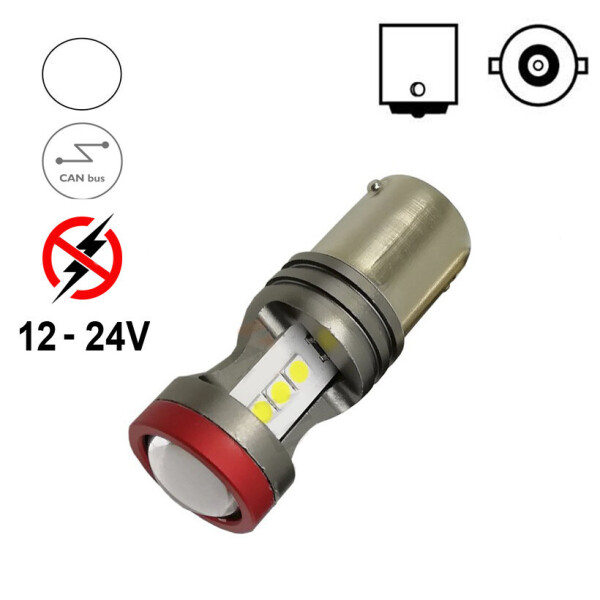 Автолампа Terra P21W / 1156, цоколь BA15s, 3030x7smd, линза, обманка, защита, белый,10Вт, 12-24V
Автолампа Terra P21W / 1156, цоколь BA15s, 3030x7smd, линза, обманка, защита, белый,10Вт, 12-24V