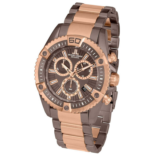 Часы Jacques Lemans 1-1805L Liverpool Herren Chrono 46mm 20ATM