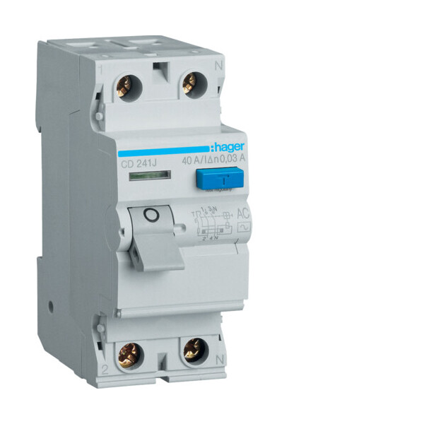 Дифференциальное реле УЗО Hager CD241J 2P 40A 30mA тип AC устройство защитного отключения дифреле(3385)
Дифференциальное реле УЗО Hager CD241J 2P 40A 30mA тип AC устройство защитного отключения дифреле(3385)