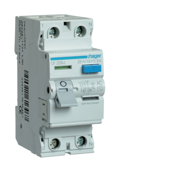 Дифференциальное реле УЗО Hager CF226J 2P 25A 300mA тип AC устройство защитного отключения дифреле(3390)
Дифференциальное реле УЗО Hager CF226J 2P 25A 300mA тип AC устройство защитного отключения дифреле(3390)