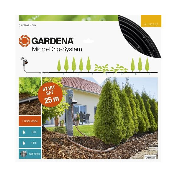 Комплект микрокапельного полива с таймером Gardena Micro-Drip-System для рядного полива 25 м (13012-20)
Комплект микрокапельного полива с таймером Gardena Micro-Drip-System для рядного полива 25 м (13012-20)