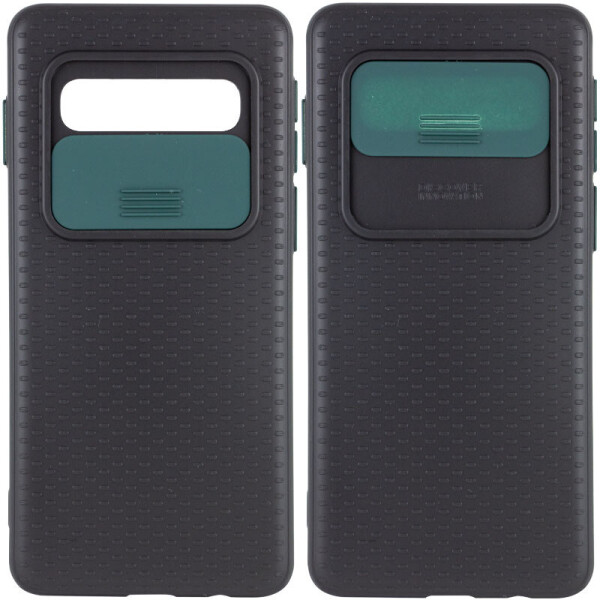 Противоударный Защитный Чехол - Накладка Epik Camshield Black для Samsung Galaxy S10 Термополиуретановый / со Шторкой для Камеры / Черный / Темно-зеленый 
Противоударный Защитный Чехол - Накладка Epik Camshield Black для Samsung Galaxy S10 Термополиуретановый / со Шторкой для Камеры / Черный / Темно-зеленый