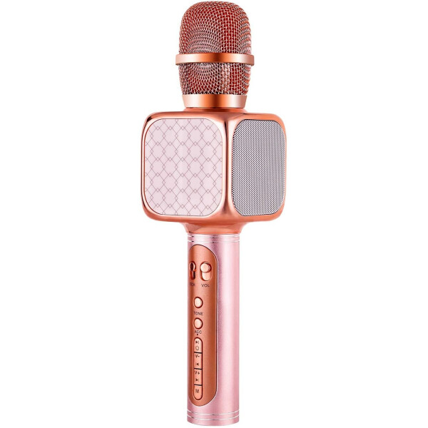 Микрофон Караоке Портативная Колонка Magic Karaoke SU·YOSD YS-69 (Bluetooth, USB, TF, AUX) Цвет розовый металлик
Микрофон Караоке Портативная Колонка Magic Karaoke SU·YOSD YS-69 (Bluetooth, USB, TF, AUX) Цвет розовый металлик