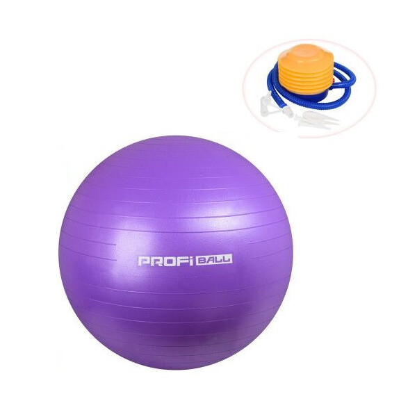 Мяч для фитнеса Profi 75 см Фиолетовый с насосом (MS 1541) 
Мяч для фитнеса Profi 75 см Фиолетовый с насосом (MS 1541)