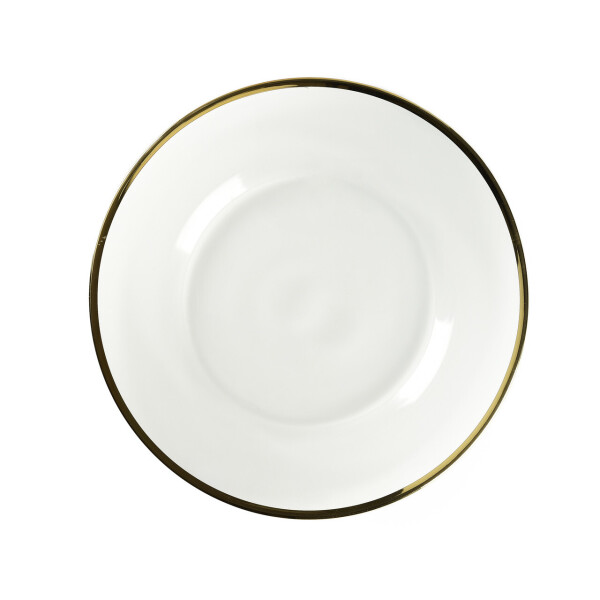 Подставная тарелка REMY-DECOR Halo Glass Gold прозрачная с золотым ободком на праздник 33см
Подставная тарелка REMY-DECOR Halo Glass Gold прозрачная с золотым ободком на праздник 33см