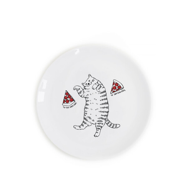 Тарелка Orner Кот с пиццой 25 см
Тарелка Orner Кот с пиццой 25 см