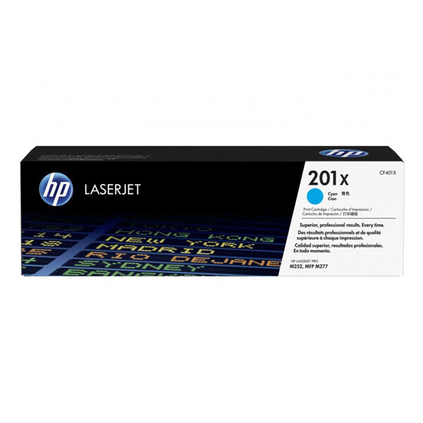 Картридж HP 201X Cyan CF401X для принтера Color LJ Pro M277dw, M277n, M252dw, M274n, M252n
Картридж HP 201X Cyan CF401X для принтера Color LJ Pro M277dw, M277n, M252dw, M274n, M252n