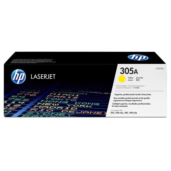 Картридж HP 305A yellow CE412A для принтера Pro 300 M351a, M375nw, M451dn, M451dw, M451nw, MFP M475dn, MFP M475dw
Картридж HP 305A yellow CE412A для принтера Pro 300 M351a, M375nw, M451dn, M451dw, M451nw, MFP M475dn, MFP M475dw