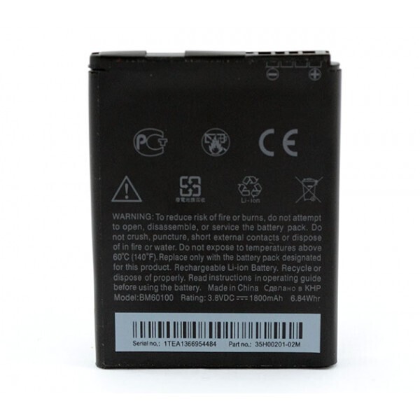 Батарея HTC BO47100 / BM60100 BA S890 (Desire 400, 500, 506e, C525, 600/ 608/ One SV C520 One SV, T528, T528d) 35H00201-11M
Батарея HTC BO47100 / BM60100 BA S890 (Desire 400, 500, 506e, C525, 600/ 608/ One SV C520 One SV, T528, T528d) 35H00201-11M