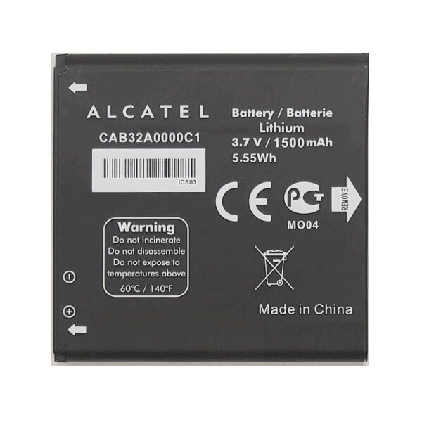 Батарея Alcatel CAB32A0000C1 / CAB32A0000C2 (One Touch 916, 916D, 991, 991D, 992, 992D, One Touch Star 6010D, 6010X)
Батарея Alcatel CAB32A0000C1 / CAB32A0000C2 (One Touch 916, 916D, 991, 991D, 992, 992D, One Touch Star 6010D, 6010X)