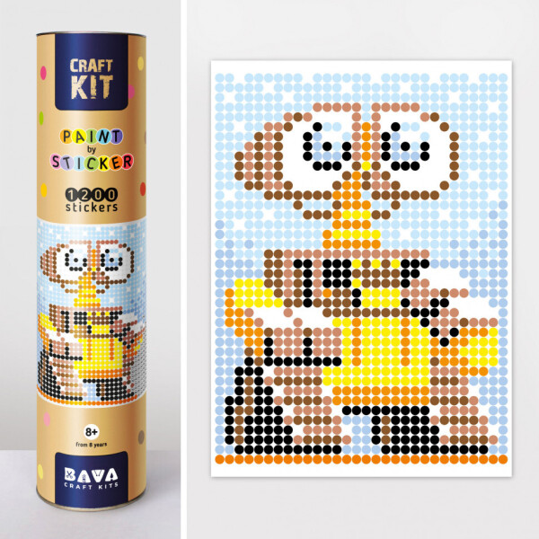 Картина по номерам стикерами в тубусе Робот желтый (WALL-E) , 33х48см, 1200 стикеров. 1883
Картина по номерам стикерами в тубусе Робот желтый (WALL-E) , 33х48см, 1200 стикеров. 1883