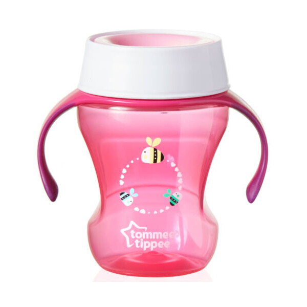 Чашка-непроливайка Tommee Tippee розовая 230 мл (44703591)