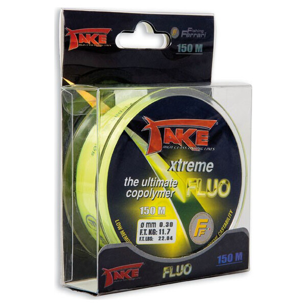 Леска Lineaeffe Take FLUO флуоресцентная 150м. 0.18мм. FishTest 4.3кг. (салатовая) Made in Japan (3300018)
Леска Lineaeffe Take FLUO флуоресцентная 150м. 0.18мм. FishTest 4.3кг. (салатовая) Made in Japan (3300018)