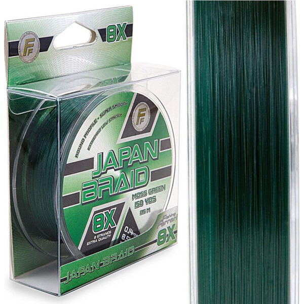 Шнур Lineaeffe FF Japan Braid 8X Moss Green 135м/150yds 0.20мм FishTest-13.00кг (3009820)
Шнур Lineaeffe FF Japan Braid 8X Moss Green 135м/150yds 0.20мм FishTest-13.00кг (3009820)