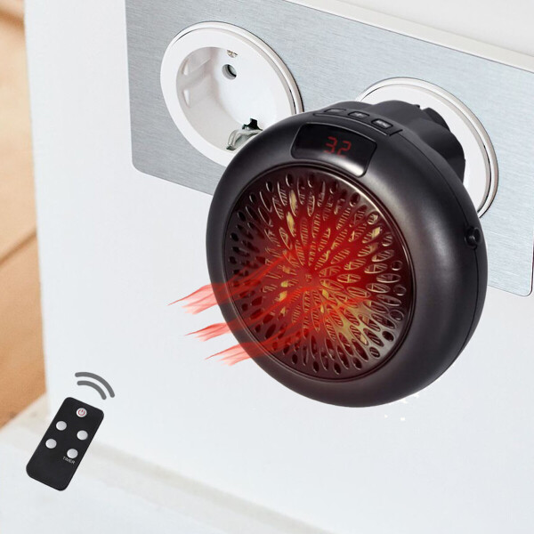 Портативный тепловентилятор мини электрообогреватель в розетку Wonder Heater c пультом управления 900 Вт Черный
Портативный тепловентилятор мини электрообогреватель в розетку Wonder Heater c пультом управления 900 Вт Черный