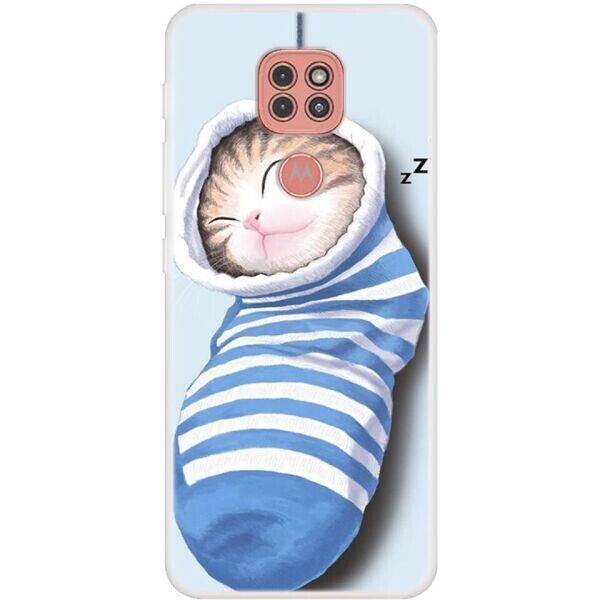 Силиконовый (TPU) чехол Deexe Life Style для Motorola Moto G9 Play - Cat Sleeping In The Socking
Силиконовый (TPU) чехол Deexe Life Style для Motorola Moto G9 Play - Cat Sleeping In The Socking