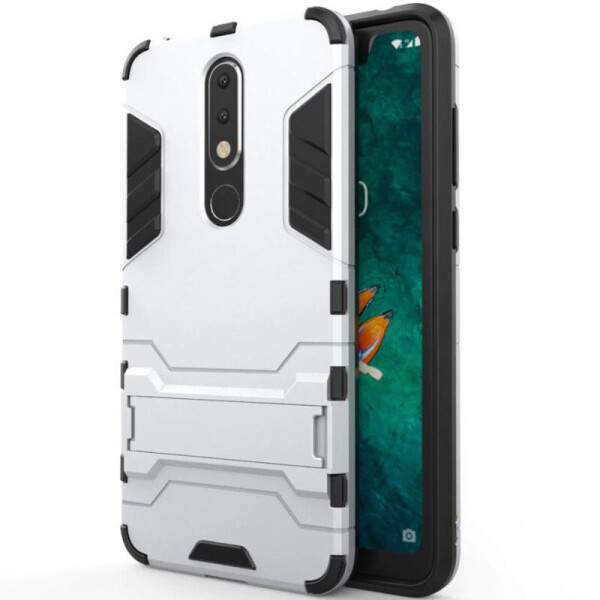 Ударопрочный чехол-подставка Transformer для Nokia 6.1 Plus (Nokia X6) с мощной защитой корпуса Серебряный / Satin Silver (961753)
Ударопрочный чехол-подставка Transformer для Nokia 6.1 Plus (Nokia X6) с мощной защитой корпуса Серебряный / Satin Silver (961753)