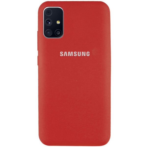 Чехол Silicone Cover Full Protective (AA) для Samsung Galaxy M31s Красный / Camellia (6360528)