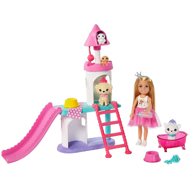 Кукла Барби Челси Замок для домашних животных Приключение принцессы Barbie Princess Adventure Chelsea Pet Castle Playset GML73
Кукла Барби Челси Замок для домашних животных Приключение принцессы Barbie Princess Adventure Chelsea Pet Castle Playset GML73