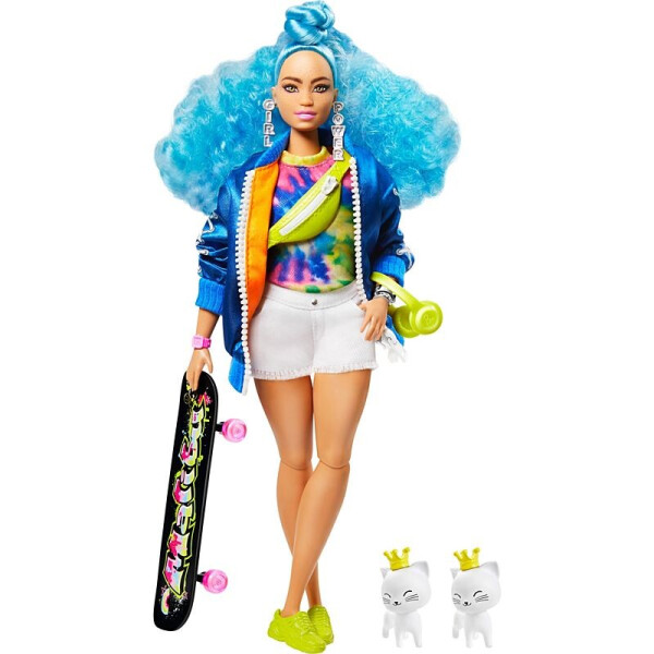 Кукла Барби Экстра Модница со скейтбордом Barbie Extra Doll # 4 with Skateboard & 2 Pet Kittens GRN30
Кукла Барби Экстра Модница со скейтбордом Barbie Extra Doll # 4 with Skateboard & 2 Pet Kittens GRN30