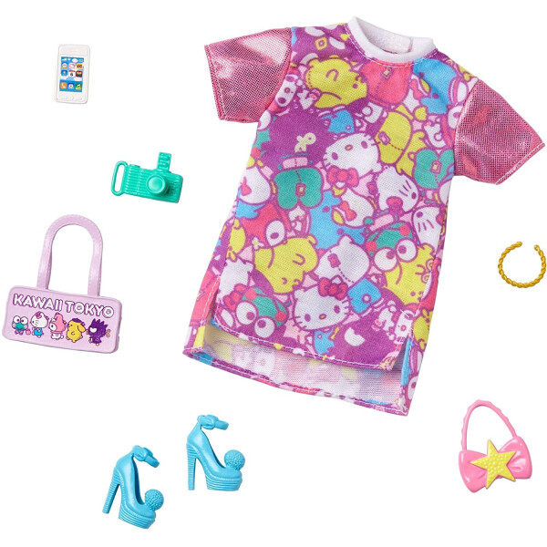 Одежда для кукол Барби Barbie Fashion Pack of Doll Clothes Hello Kitty: Dress with Character Print GJG44
Одежда для кукол Барби Barbie Fashion Pack of Doll Clothes Hello Kitty: Dress with Character Print GJG44