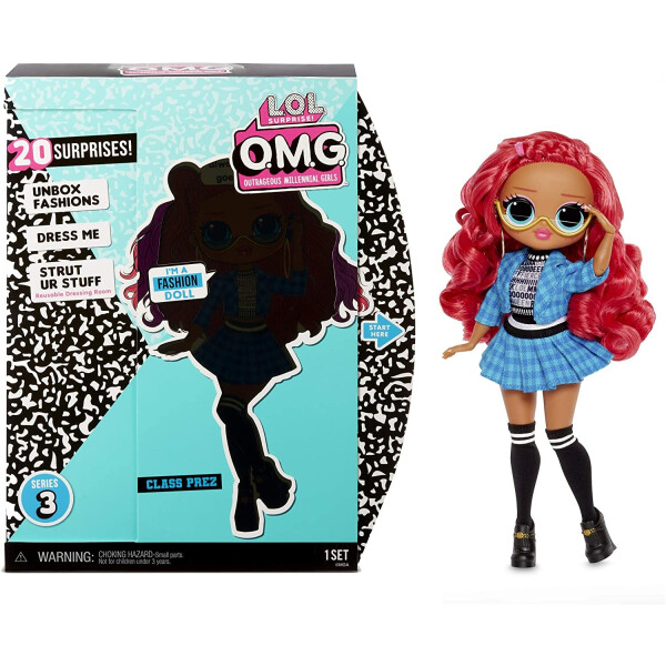 Кукла ЛОЛ ОМГ Класс Претс L.O.L. Surprise! O.M.G. Series 3 Class Prez Fashion Doll with 20 Surprises 567202E7C
Кукла ЛОЛ ОМГ Класс Претс L.O.L. Surprise! O.M.G. Series 3 Class Prez Fashion Doll with 20 Surprises 567202E7C