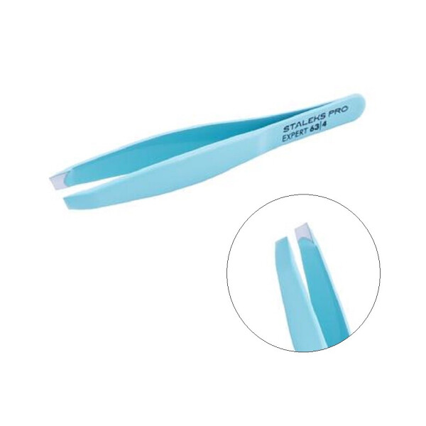 Пинцет для бровей Staleks Pro Expert 63 Type 4 (узкие скошенные кромки, голубой) (0081255) 
Пинцет для бровей Staleks Pro Expert 63 Type 4 (узкие скошенные кромки, голубой) (0081255)