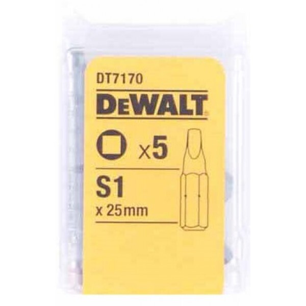 Биты с внутренним квадратным шлицем DeWalt Torsion №1 25 мм 5 шт (DT7170) 
Биты с внутренним квадратным шлицем DeWalt Torsion №1 25 мм 5 шт (DT7170)