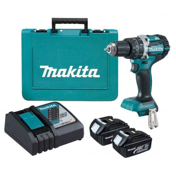 Аккумуляторный ударный шуруповерт Makita DHP484RFE + 2 акб BL1830 18 V 3 Ah + з/у DC18RC + кейс
Аккумуляторный ударный шуруповерт Makita DHP484RFE + 2 акб BL1830 18 V 3 Ah + з/у DC18RC + кейс