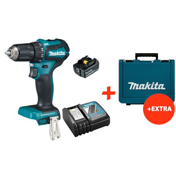 Аккумуляторная дрель-шуруповерт Makita DDF483Z+1акк.18V 5 Ah+быстрозарядное ЗУ+кейс (DDF483RTE)
Аккумуляторная дрель-шуруповерт Makita DDF483Z+1акк.18V 5 Ah+быстрозарядное ЗУ+кейс (DDF483RTE)