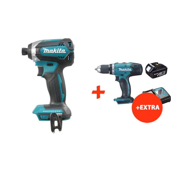 Аккумуляторный ударный шуруповерт Makita DTD153Z+аккумуляторная дрель-шуруповерт Makita DDF453RFX (DTD153RFX7)
Аккумуляторный ударный шуруповерт Makita DTD153Z+аккумуляторная дрель-шуруповерт Makita DDF453RFX (DTD153RFX7)