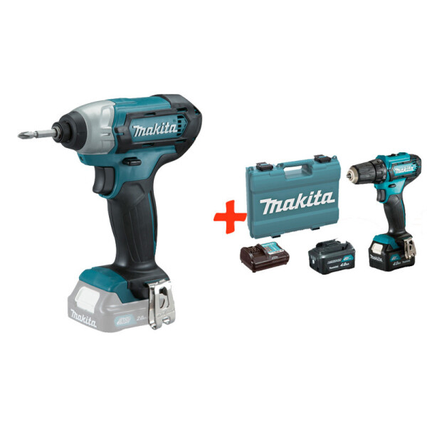 Аккумуляторный ударный шуруповерт Makita TD110DZ + акк шуруповерт DF333DWME + 2 акб 12 V 4 Ah + з/у + кейс
Аккумуляторный ударный шуруповерт Makita TD110DZ + акк шуруповерт DF333DWME + 2 акб 12 V 4 Ah + з/у + кейс