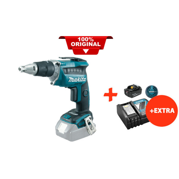 Аккумуляторный шуруповерт Makita DFS452Z+акк.18V 5 Ah+быстрозарядное ЗУ+набор бит (DFS452RTX)
Аккумуляторный шуруповерт Makita DFS452Z+акк.18V 5 Ah+быстрозарядное ЗУ+набор бит (DFS452RTX)