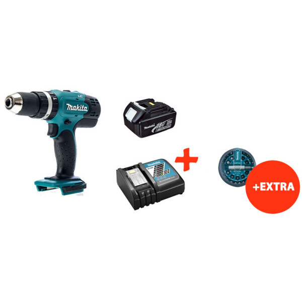Аккумуляторная ударная дрель-шуруповерт Makita DHP453Z+акк.18V 3 Ah+быстрозарядное ЗУ+набор бит (DHP453RFX)
Аккумуляторная ударная дрель-шуруповерт Makita DHP453Z+акк.18V 3 Ah+быстрозарядное ЗУ+набор бит (DHP453RFX)