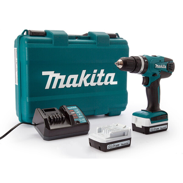 Аккумуляторный ударный шуруповерт Makita HP347DWE + 2 акб BL1415G 14.4 V 1.5 Ah + з/у DC18WA + кейс
Аккумуляторный ударный шуруповерт Makita HP347DWE + 2 акб BL1415G 14.4 V 1.5 Ah + з/у DC18WA + кейс