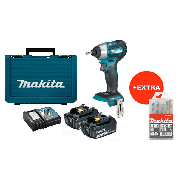 Аккумуляторный ударный шуруповерт Makita DTD155RFEX + 2 акб 18 V 3 Ah + з/у + кейс + набор сверл (D-20769)
Аккумуляторный ударный шуруповерт Makita DTD155RFEX + 2 акб 18 V 3 Ah + з/у + кейс + набор сверл (D-20769)