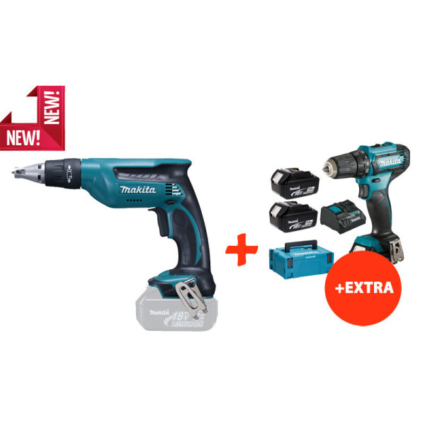 Аккумуляторный шуруповерт Makita DFS451Z+аккумуляторный шуруповерт Makita DF333DNX10 (DFS451REX10)
Аккумуляторный шуруповерт Makita DFS451Z+аккумуляторный шуруповерт Makita DF333DNX10 (DFS451REX10)