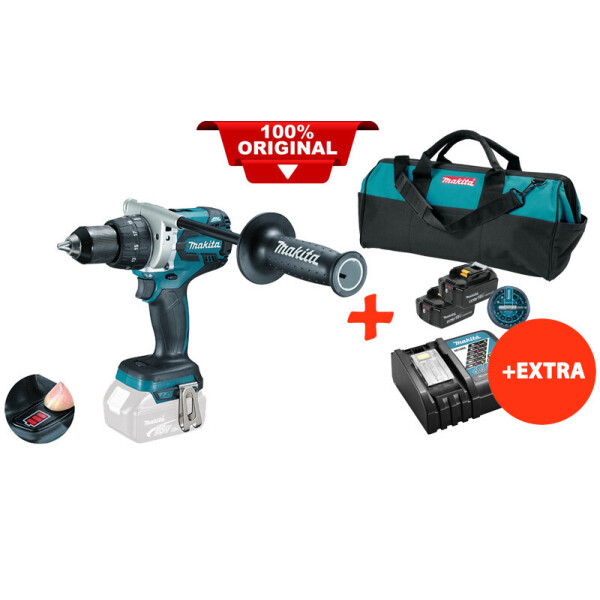 Аккумуляторная дрель-шуруповерт Makita DDF481Z+2 акк.18V 5 Ah+быстрозарядное ЗУ+набор бит+сумка (DDF481RT2BX)
Аккумуляторная дрель-шуруповерт Makita DDF481Z+2 акк.18V 5 Ah+быстрозарядное ЗУ+набор бит+сумка (DDF481RT2BX)