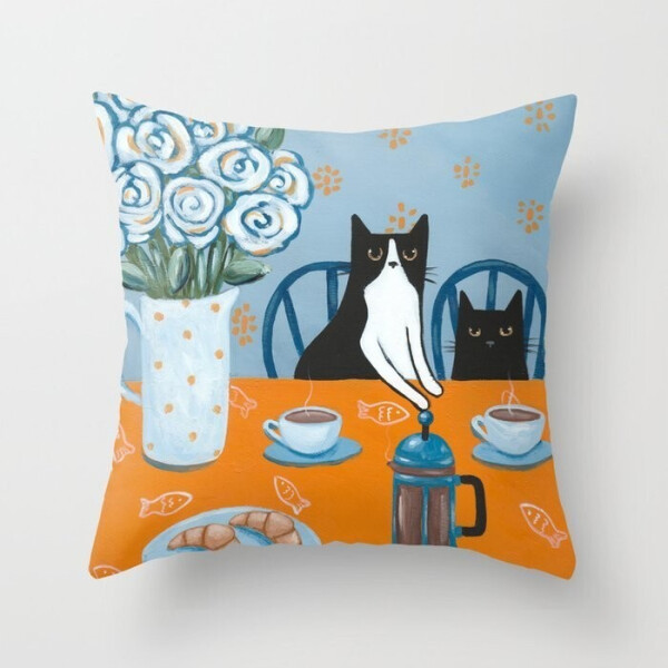 Подушка декоративная для дивана Риша Мясов с рисунком Cats and a French Press 45х45 см (pod00100)
Подушка декоративная для дивана Риша Мясов с рисунком Cats and a French Press 45х45 см (pod00100)