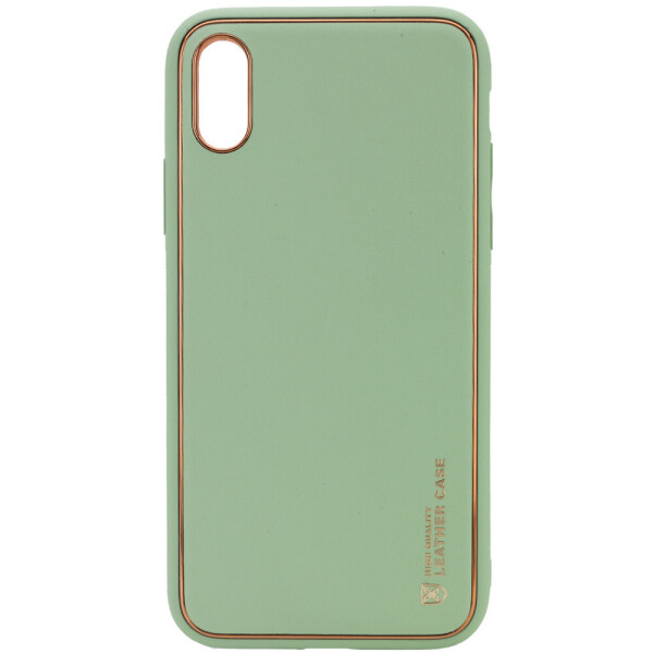 Противоударный Защитный Кожаный Чехол - Накладка Epik Xshield для Apple iPhone XR (6.1") с Золотым Ободком / + Завышенные Бортики / Мятный / Mint
Противоударный Защитный Кожаный Чехол - Накладка Epik Xshield для Apple iPhone XR (6.1") с Золотым Ободком / + Завышенные Бортики / Мятный / Mint