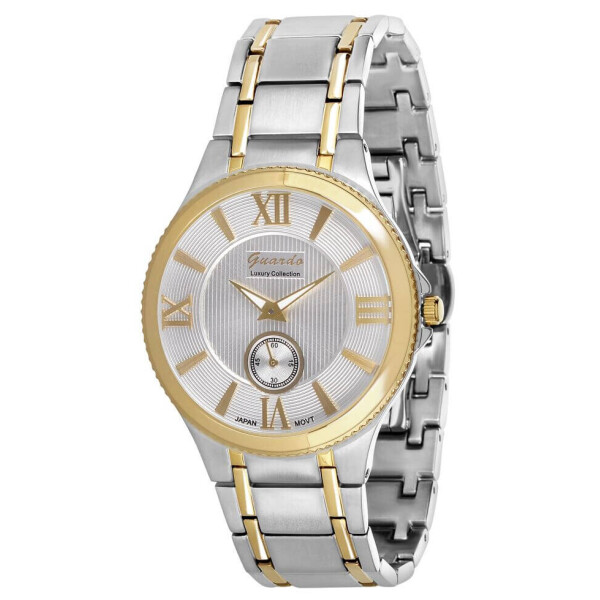 Часы наручные мужские Guardo Гуардо Luxury Stainless Steel кварцевые серебро и золото (S1490-5)
Часы наручные мужские Guardo Гуардо Luxury Stainless Steel кварцевые серебро и золото (S1490-5)