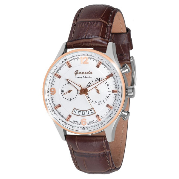Часы наручные мужские Guardo Luxury Stainless Steel кварцевые серебро розовое золото (S1394(1)-11)
Часы наручные мужские Guardo Luxury Stainless Steel кварцевые серебро розовое золото (S1394(1)-11)