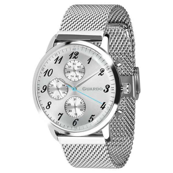 Часы наручные мужские Guardo Гуардо Premium Metallic кварц цвет корпуса серебряный (012238-2)
Часы наручные мужские Guardo Гуардо Premium Metallic кварц цвет корпуса серебряный (012238-2)